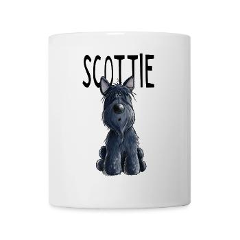 Niedlicher Scottie - Scottish Terrier - Geschenk - Tasse - Weiß - Vorne