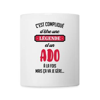 adolescent / enfant / ado / adolescente - Mug blanc - blanc - Devant