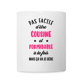 Cousin - Cousine - Famille - Naissance - Bébé - Mug - white - Front