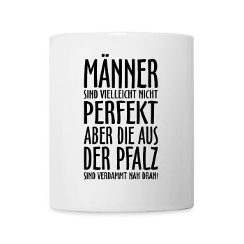 Männer aus der Pfalz (Schwarz) - Tasse - Weiß - Vorne