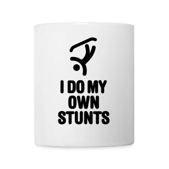 I do my own stunts lustige Snowboarden snowboard - Tasse - Weiß - Vorne