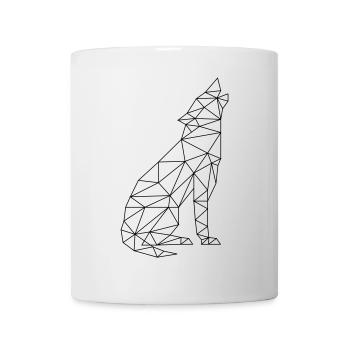 Wolf Call Wolf Contour Silhouette - Mug - white - Front