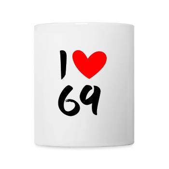 I love 69 - Mug - white - Front