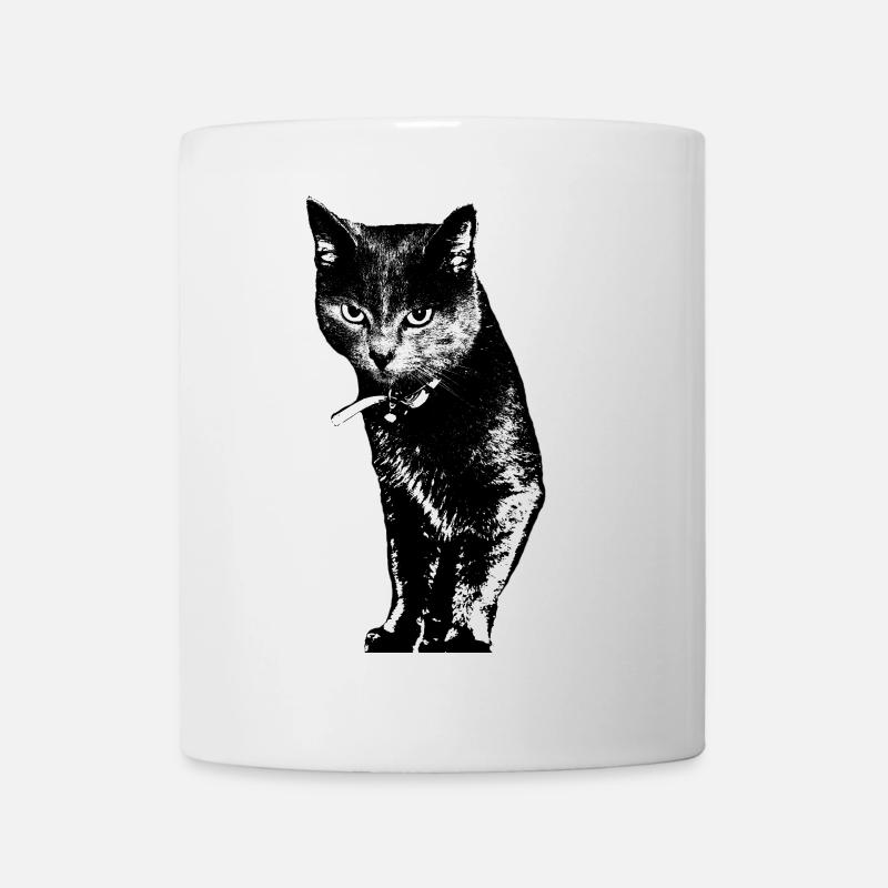 Katze Katzenshirt Geschenk - Tasse - Weiß