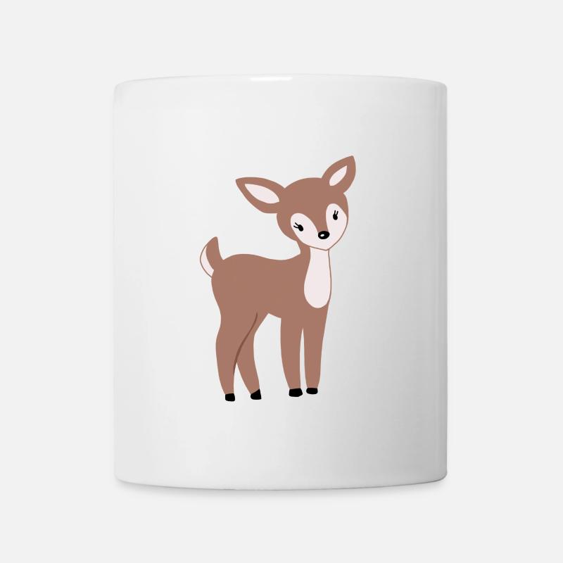 Süßes Rehkitz Bambi - Tasse - Weiß