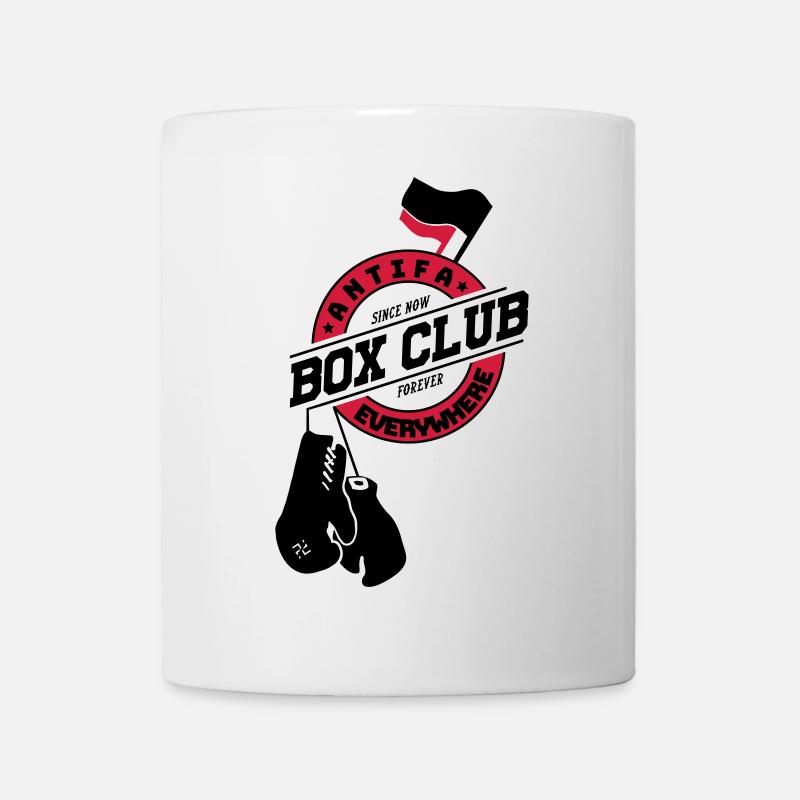 Anti-fascist boxing club - Mug - white