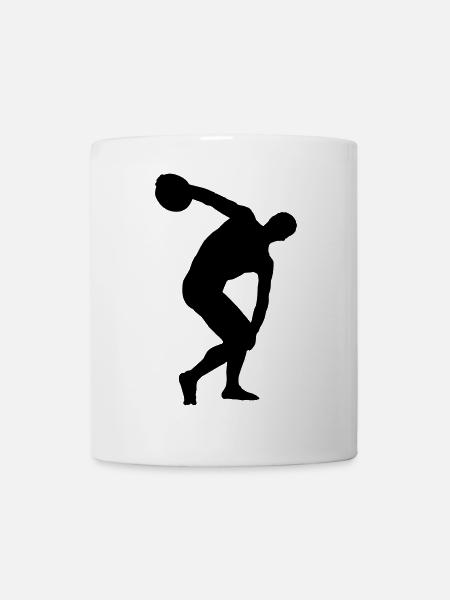 Diskuswerfen - Tasse - Weiß