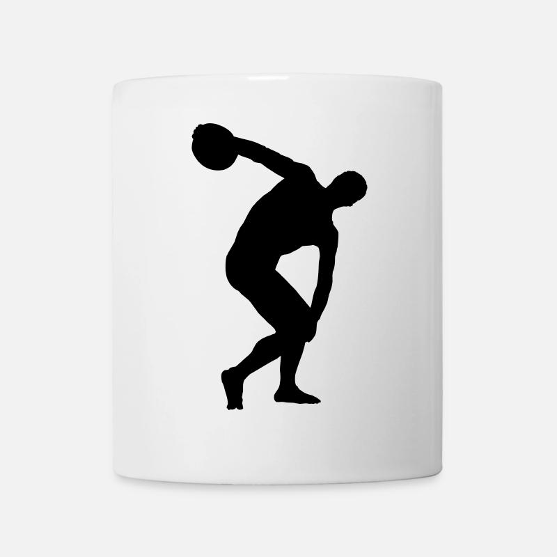 Diskuswerfen - Tasse - Weiß