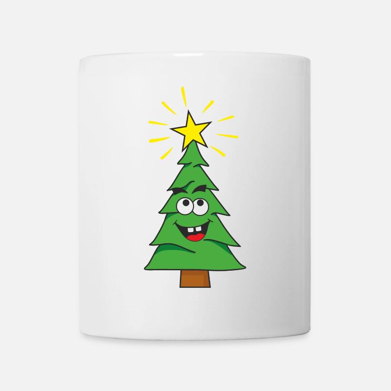 Weihnachtsbaum - Tasse - Weiß