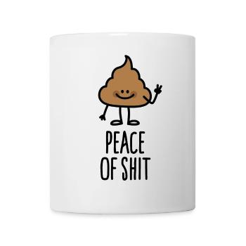 Peace of shit - Piece of shit pun shit - Mug - white - Front