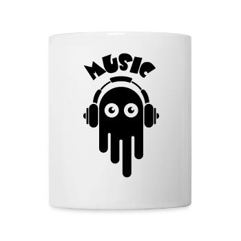 Musique fantôme bande dessinée graffiti casque de dessin animé - Mug blanc - blanc - Devant
