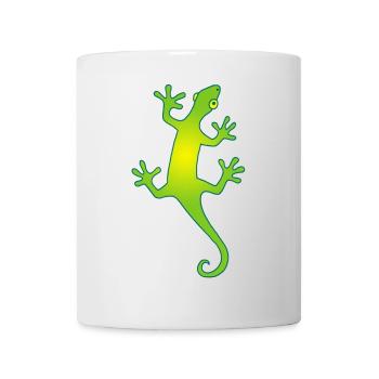 green and yellow manga lizard - Mug - white - Front