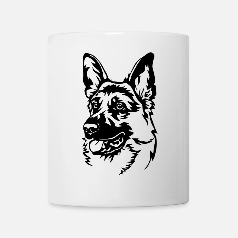 Deutscher Schäferhund - Tasse - Weiß