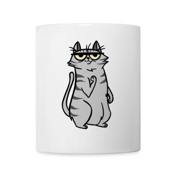 Katze Katzen - Tasse - Weiß - Vorne