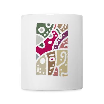 Muster Kunst - Ethno Farbe - Tasse - Weiß - Vorne