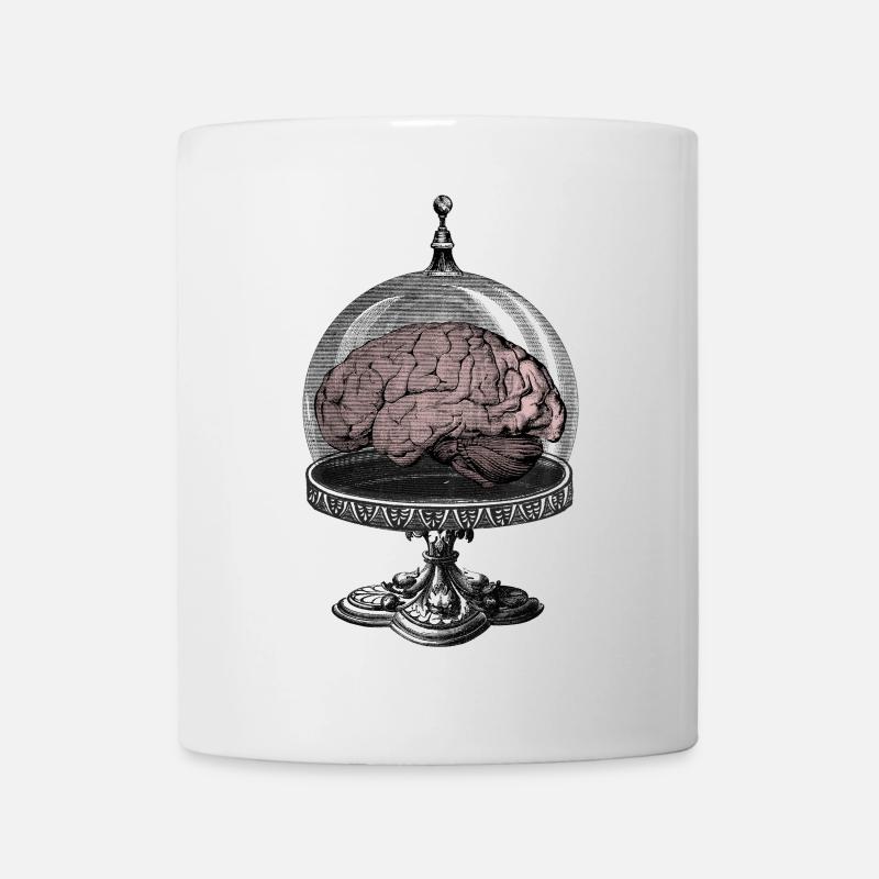 Monster Gehirn Horror SciFi Design - Tasse - Weiß