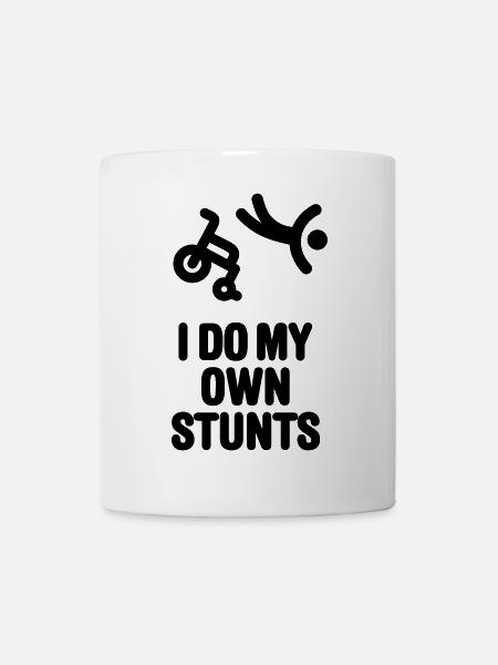 I do my own stunts wheelchair racing wheelchair wheelchair - Mug - white