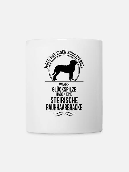 STEIRISCHE RAUHHAARBRACKE Schutzengel Wilsigns - Tasse - Weiß