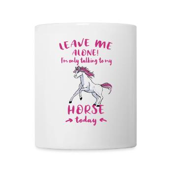 Pferd Reiterin Reiten Horse Pferdespruch Geschenk - Tasse - Weiß - Vorne