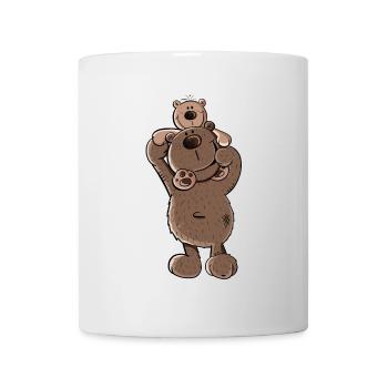 Bear Dad or Bear Brother I Siblings I Papa - Mug - white - Front