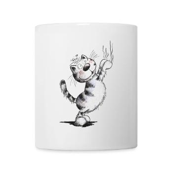 Funny cat scratches - Mug - white - Front