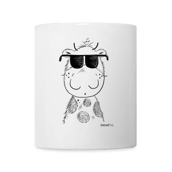 Coole Kuh I Kuh mit Sonnenbrille - Tasse - Weiß - Vorne