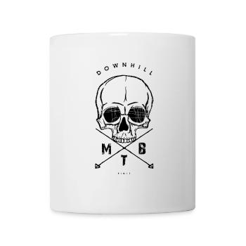 Downhill MTB - Tasse - Weiß - Vorne