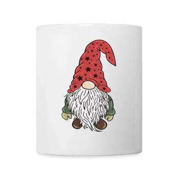 Vintage Gnom Weihnachts Wichtel - Tasse - Weiß - Vorne