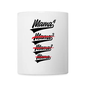 MAMA HOCH 4 KINDER WERDENDE MAMA - Tasse - Weiß - Vorne