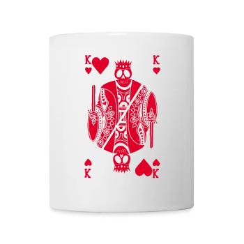 Red Skeleton of the King of Hearts - Mug - white - Front