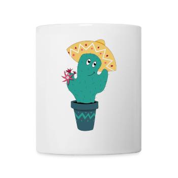 Mexikanischer Kaktus - Tasse - Weiß - Vorne