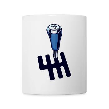 Autofahren Auto Statement Gangschaltung Autofahrer - Tasse - Weiß - Vorne