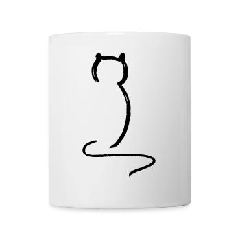 Katze - Tasse - Weiß - Vorne
