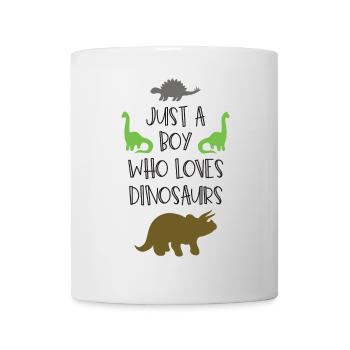Just A Boy Who Loves Dinosaurs - Mug - white - Front