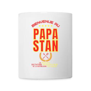 Bienvenue au PAPASTAN - Humour Papa - Mug blanc - blanc - Devant