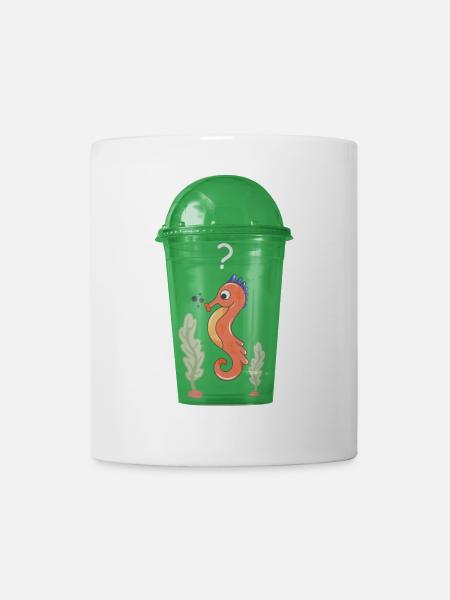 Seepferd im Becher - Tasse - Weiß
