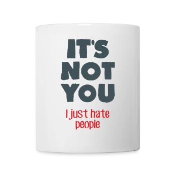 I hate people - Mug - white - Front