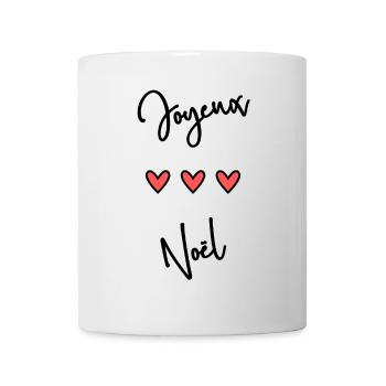 JOYEUX NOËL. NOËL. JOYEUX NOËL. MERRY CHRISTMAS - Mug blanc - blanc - Devant