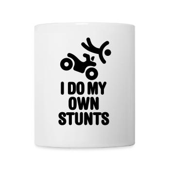 I do my own stunts quad ATV All terrain vehicle - Tasse - Weiß - Vorne