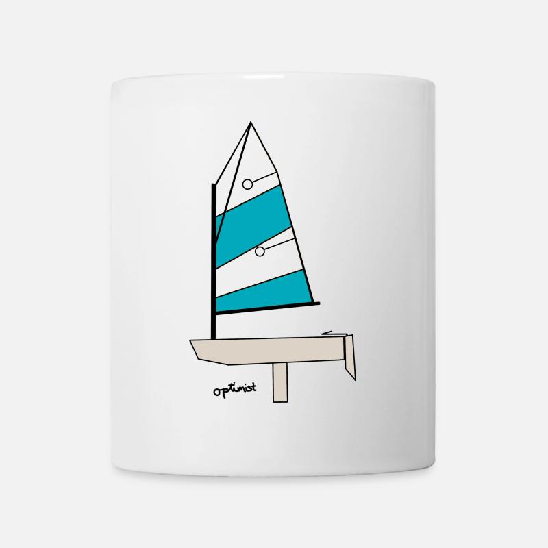 Optimist Voilier Variante 3 - Mug blanc - blanc