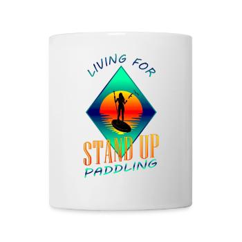 Stand Up Paddling - Tasse - Weiß - Vorne