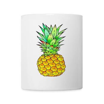 Pineapple colorful - Mug - white - Front