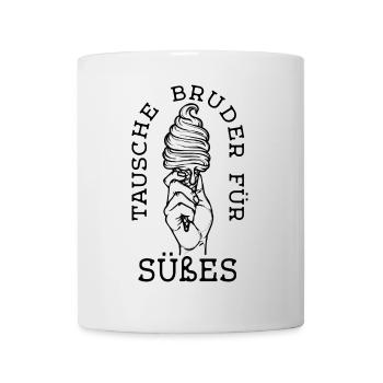 Humorvoll Statement Eis Lecker Süßigkeiten - Tasse - Weiß - Vorne