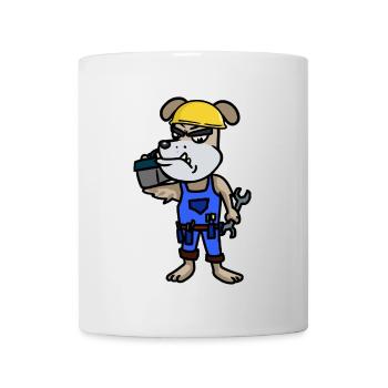 Handwerk Handwerker Baustelle Berufe Unternehmer - Tasse - Weiß - Vorne