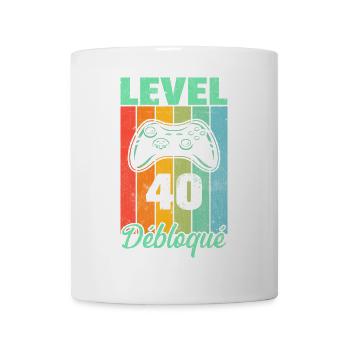 Level 40 unlocked - Mug - white - Front
