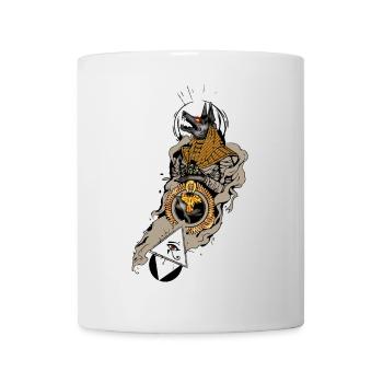 Superbe design égyptien, anubis à l’œil - Mug blanc - blanc - Devant