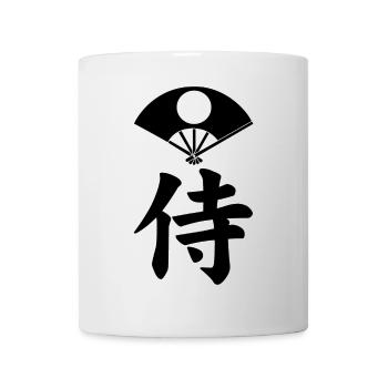 Samurai embleem van de Satake clan (zwart) - Mok - wit - Voor
