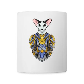 Ritter Katze Katzenrasse Orientalisch Kurzhaar - Tasse - Weiß - Vorne