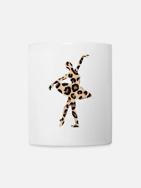 Ballerina Leopard Ballett Tänzerin Geschenk - Tasse - Weiß