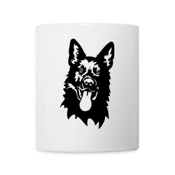 German Shepherd Head - Mug - white - Front